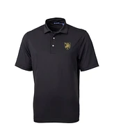 Cutter & Buck Men's Black Army Knights Virtue Eco Pique DryTec Polo