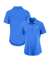 Cutter & Buck Women's Blue Detroit Lions Historic Coastline Epic Comfort Eco Polo