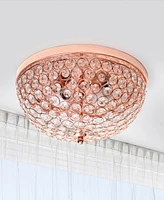 Lalia Home Crystal Glam 2 Light Ceiling Flush Mount, Pack of
