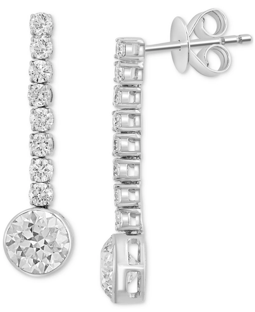 Effy Lab Grown Diamond Dangle Drop Earrings (2-5/8 ct. t.w.) in 14k White Gold