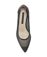 French Connection Women's Elise Mesh and Stone Sandals