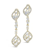 Sterling Forever Mariah Cubic Zirconia Drop Earrings