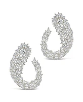 Sterling Forever Gwen Cubic Zirconia Statement Drop Earrings