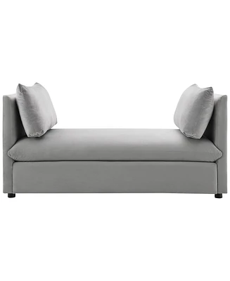 Abbyson Living Becca 28.5" Wood Upholstered Daybed