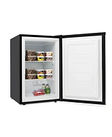 Sugift 3 Cubic Feet Compact Upright Freezer with Stainless Steel Door