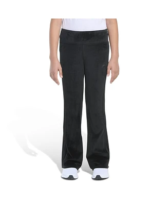 adidas Big Girls Rib Velour Vented Flare Leg Pant