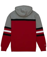 Mitchell & Ness Men's Crimson Arkansas Razorbacks Head Coach Pullover Hoodie