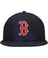 New Era Men's Navy Boston Red Sox Shadow Logo 59FIFTY Fitted Hat