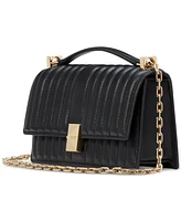 kate spade new york Deco Quilted Leather Mini Flap Chain Crossbody Bag