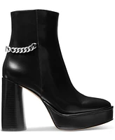 Michael Kors Women's Carlisle Chain-Detail High Heel Platform Booties