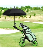 4 Wheel Golf Push Cart with Brake Scoreboard Adjustable Handle