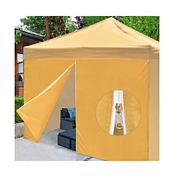 Yescom InstaHibit Universal Sidewall Zipper UV30+ Fits 10x10ft Canopy Backyard 1 Piece