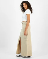 Tinseltown Juniors' Maxi Cargo Skirt