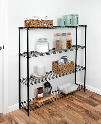 Honey Can Do 4-Tier Slim Profile Wide Shelving Unit