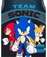Sega Boys Sonic the Hedgehog Knuckles Tails Tank Top and Shorts to