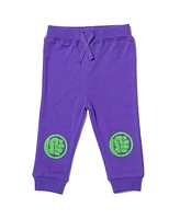 Avengers Baby Boys Cosplay Bodysuit Pants and Hat 3 Piece Outfit Set