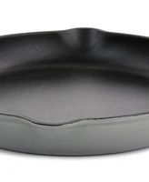 Megachef Round 10.25 Inch Enameled Cast Iron Skillet Red