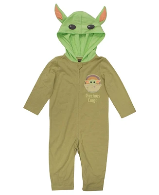 Starwars Toddler Boys Star Wars The Mandalorian Baby Zip Up Cosplay Costume Coverall Newborn to