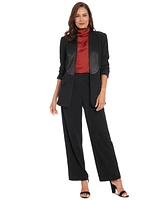 Muse Women's Darted-Waist Tuxedo Straight-Leg Pants