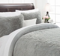 Chanasya Premium Faux Fur Duvet Cover Set