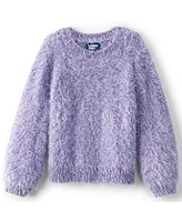 Lands' End Girls Chenille Blouson Sleeve Sweater