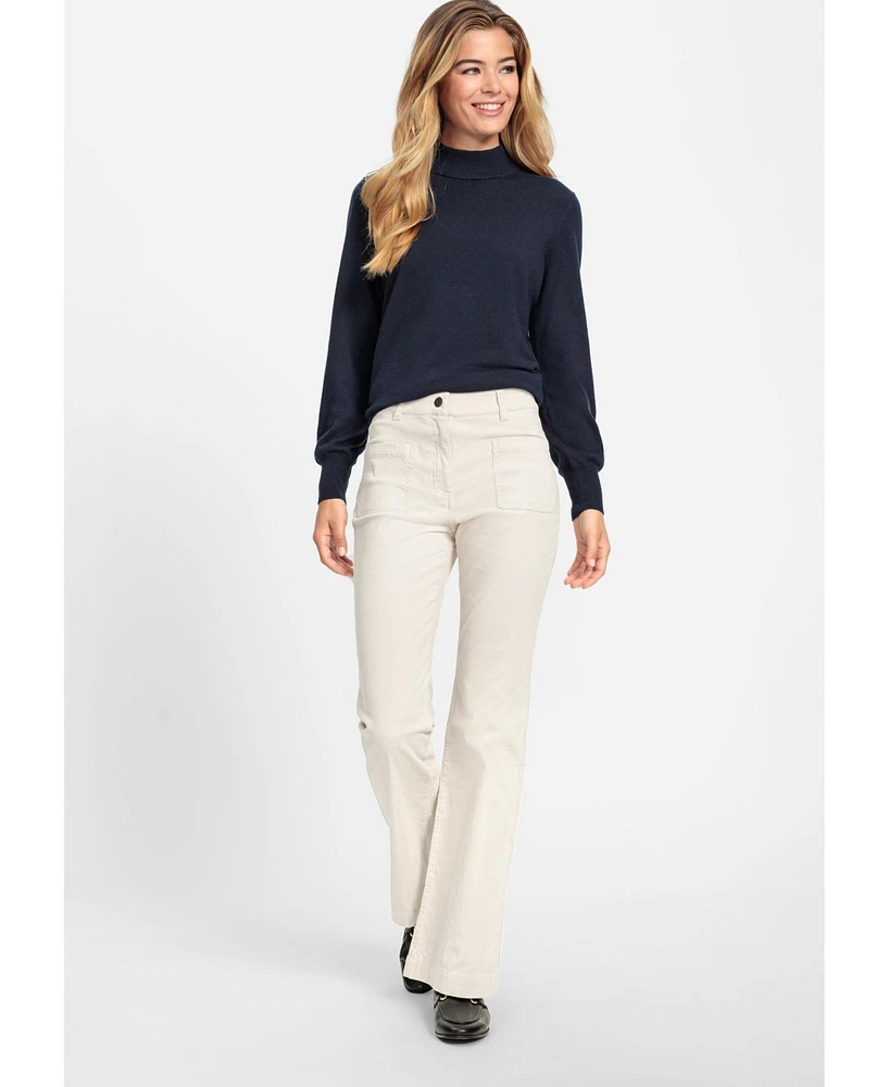 Olsen Women's Mona Fit Bootcut Micro Cord Pant