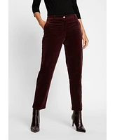 Olsen Women's Lisa Fit Straight Leg Uncut Cord Trouser