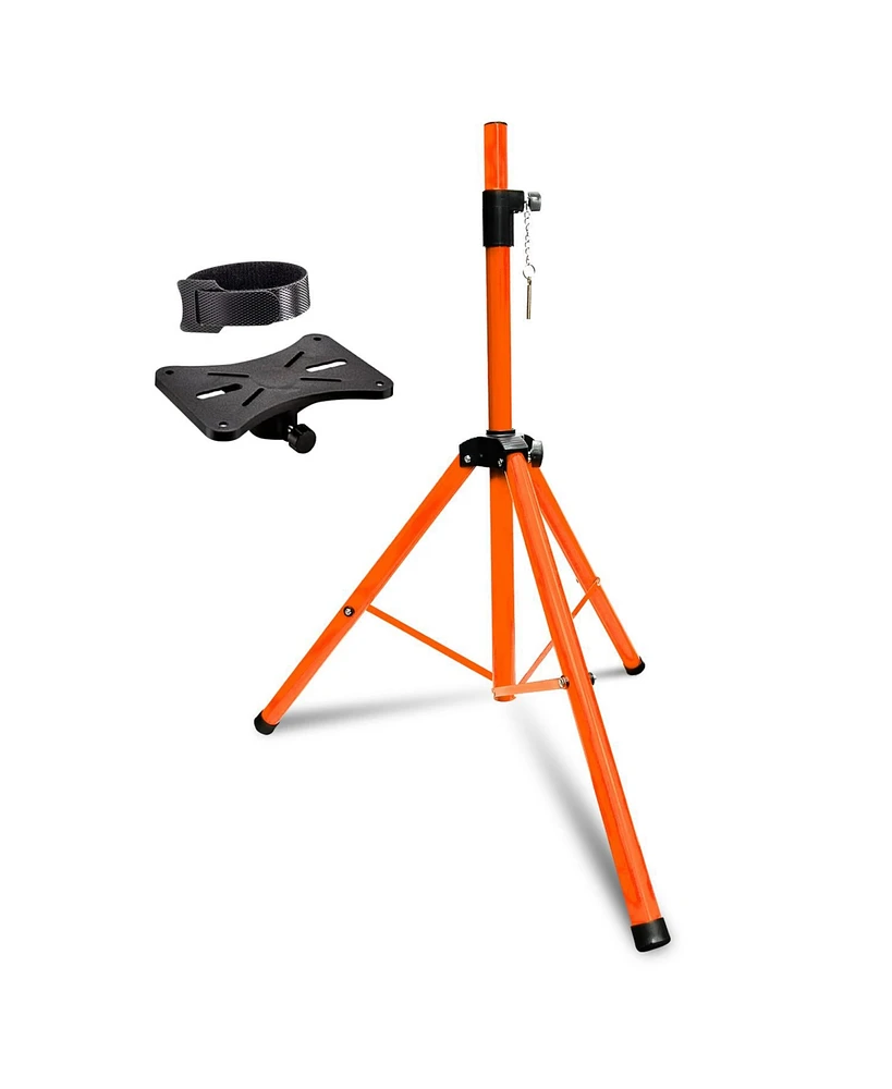 5 Core Speaker Stand Tripod Heavy Duty Adjustable Up to 72 Inch Dj Studio Monitor Stands Pole Mount - Orange - 1 Pc