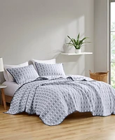 Madison Park Harlow Reversible Matelasse 3-Pc. Coverlet Set