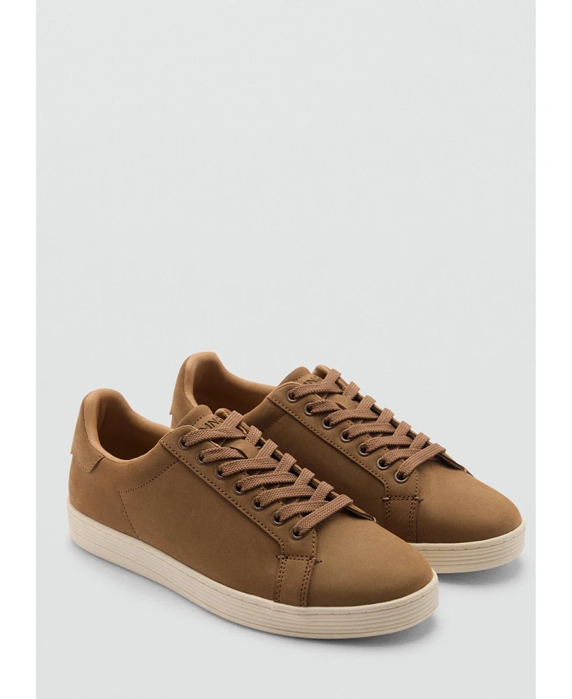 Mango Men's Laces Suede Sneakers