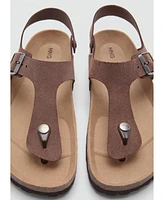 Mango Men's Leather Strap Sandals