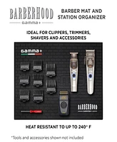 StyleCraft Professional Heat Resistant Barber Mat and Station Organizer