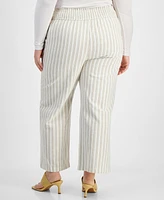 And Now This Trendy Plus Striped Pants, Exclusively at Macy's