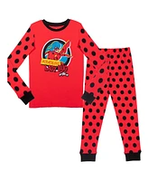 Miraculous Girls Ladybug Vesperia Rena Rouge Pullover Pajama Shirt and Pants Sleep Set to