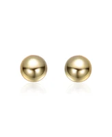 GiGiGirl 14K Gold Plated Round Ball Stud Earrings