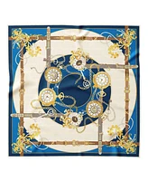 Moment Time - Hand Rolled Silk Foulard for Women