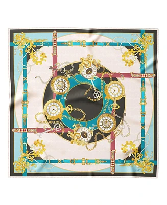 Elizabetta Moment Time - Hand Rolled Silk Foulard for Women