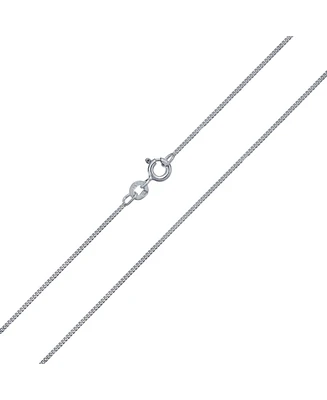 Bling Jewelry Unisex Thin 2MM Strong Simple Miami Cuban Curb Chain Necklace .925 Sterling Silver