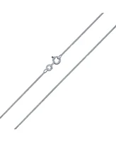 Bling Jewelry Unisex Thin 2MM Strong Simple Miami Cuban Curb Chain Necklace .925 Sterling Silver