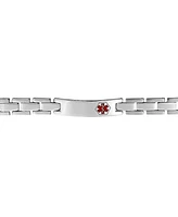 Bling Jewelry Medical Identification Alert Id U Link Bracelet Stainless Steel 8 In