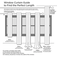 Madison Park Saratoga Fretwork Print Single Window Curtain Panel for Bedroom, Grommet Top Design Single Curtain for Living Room, Width 50 length 95 in