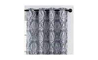 Chanasya Premium Damask Pattern Luxury Beige Curtains