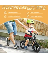 Costway 11'' Kids Balance Bike w/ Footrest No Pedal Toddler Training Bike