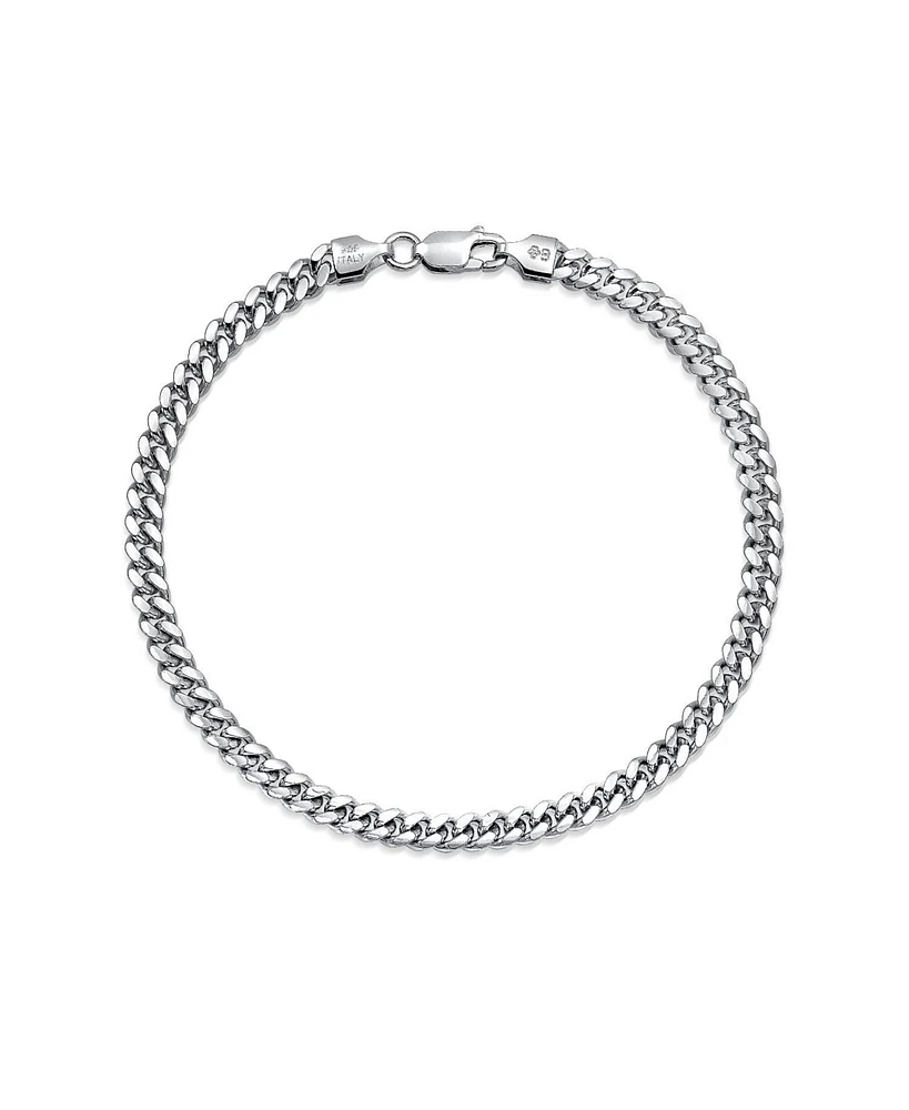 Bling Jewelry Big Thick 5MM Solid Heavy Miami Cuban Curb Link Bracelet .925 Sterling Silver