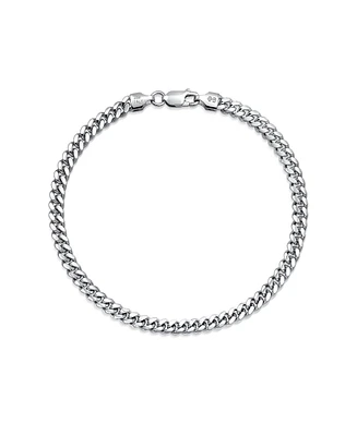 Bling Jewelry Big Thick 5MM Solid Heavy Miami Cuban Curb Link Bracelet .925 Sterling Silver