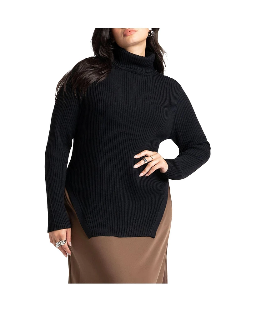 Eloquii Plus Angled Hem Sweater