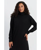 Chinti and Parker Women's & Wool-Cashmere Rollneck Dress