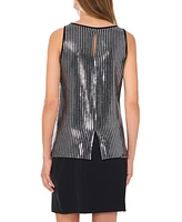 Vince Camuto Women's Scoop-Neck Shimmer Sleeveless Tank Top