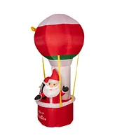 Northlight Lighted Inflatable Feliz Navidad Hot Air Balloon Outdoor Christmas Decoration 8'