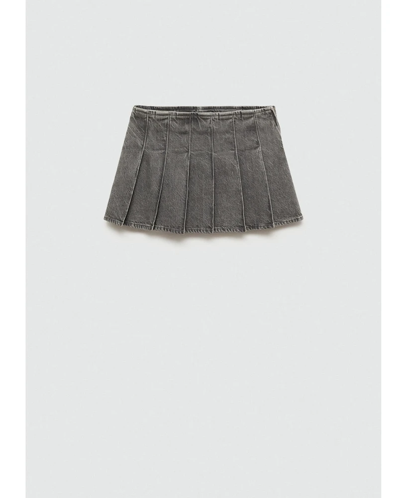 Mango Women's Denim Mini-Skirt